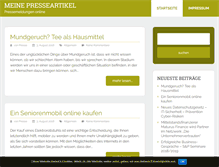 Tablet Screenshot of meine-presseartikel.de
